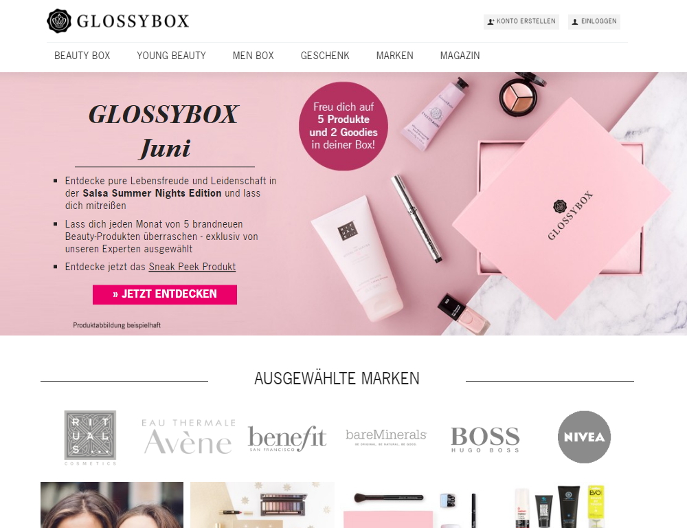 glossybox Angebot
