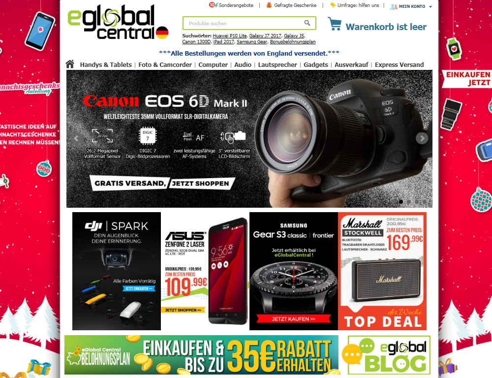 eGlobal Central Angebot