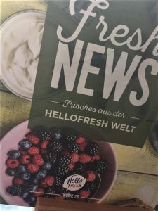 HelloFresh Test Rezept Karte