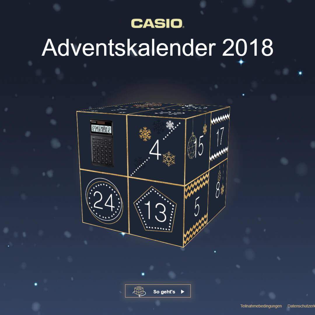 Casio Adventskalender Gewinnspiel