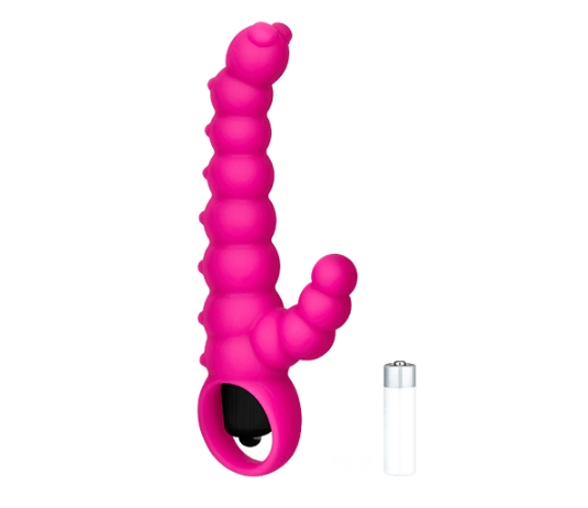 Silikonvibrator mit Struktur, 16,5 cm